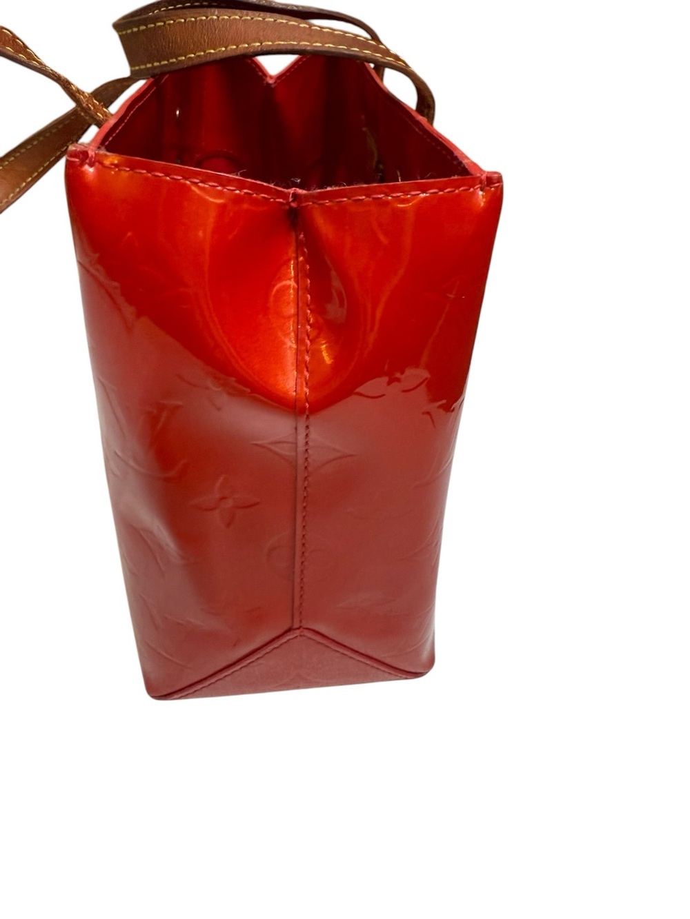 Louis Vuitton Red Vernis Tote- see callouts - Picture 3 of 11